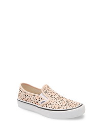 Pink Leopard Canvas Slip-on Sneakers