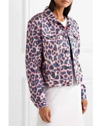 Calvin Klein 205W39nyc Leopard Print Denim Jacket