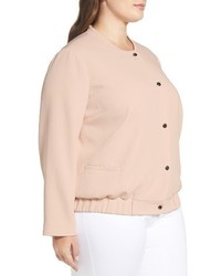 Vince Camuto Plus Size Snap Front Bomber Jacket