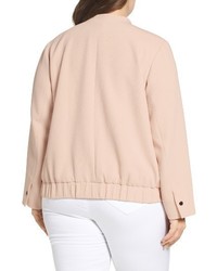 Vince Camuto Plus Size Snap Front Bomber Jacket