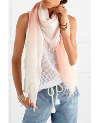 Chan Luu Ombr Cashmere And Silk Blend Scarf Pink