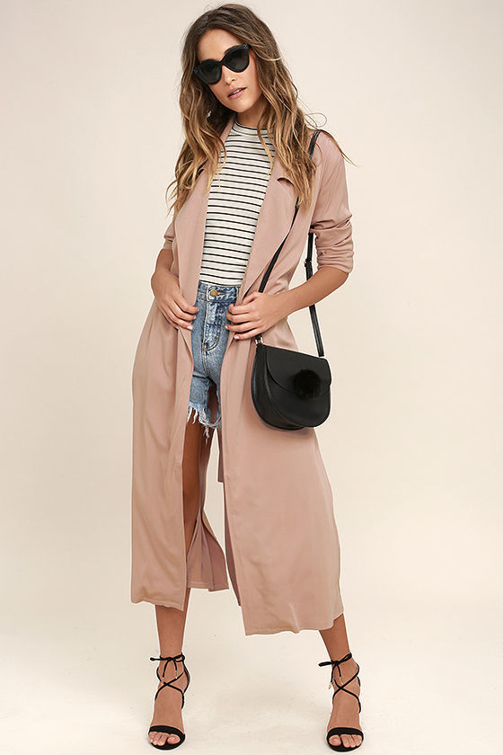 Verbazingwekkend Easy Breezy Blush Pink Trench Coat, $82 | Lulu's | Lookastic.com XH-52