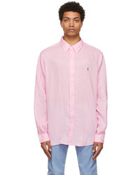 Polo Ralph Lauren Pink Linen Classic Shirt
