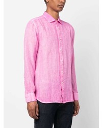 120% Lino Plain Linen Shirt