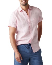 Rodd & Gunn Regular Fit Ellerslie Linen Shirt In Shell Pink At Nordstrom