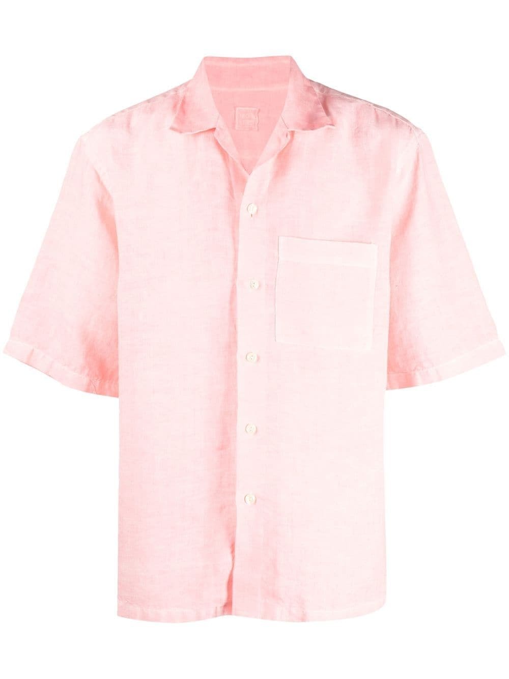 120% Lino Short Sleeve Linen Shirt, $107 | farfetch.com | Lookastic