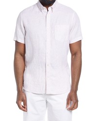 Nordstrom Solid Linen Short Sleeve Shirt