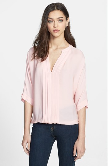 Joie Marru Silk Blouse Picnic Pink Large, $208 | Nordstrom | Lookastic.com
