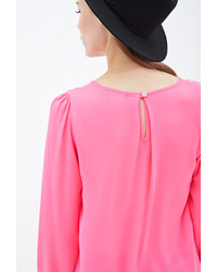 Forever 21 Long Sleeved Chiffon Blouse