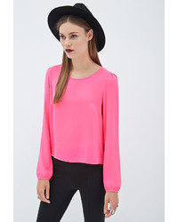 Forever 21 Long Sleeved Chiffon Blouse