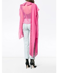 Y/Project Y Project Sheer Draped Long Sleeve Top