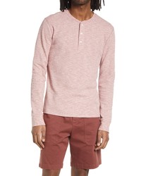 Vince Slub Thermal Henley Top In Wild Barberry At Nordstrom