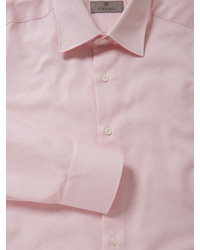 Canali Double Button Solid Dress Shirt