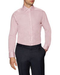 Canali Double Button Solid Dress Shirt