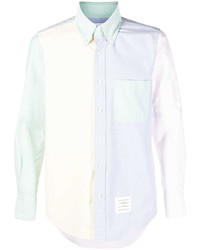 Thom Browne Colour Block Long Sleeve Shirt