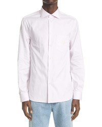 Gucci Gg Embroidered Pinpoint Long Sleeve Button Up Shirt