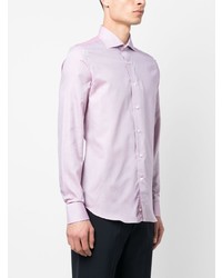 Canali Long Sleeve Buttoned Shirt