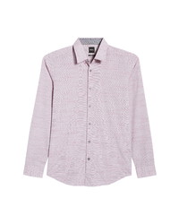 BOSS Lukas Regular Fit Dobby Button Up Shirt