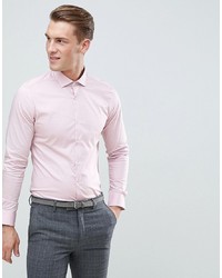 MOSS BROS Moss London Extra Slim Shirt In Pink