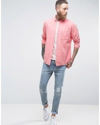 Asos Oversized Oxford In Pink