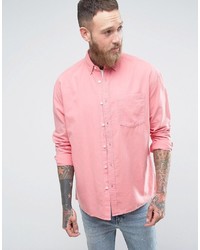 Asos Oversized Oxford In Pink