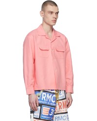 Rhude Pink Button Up Shirt