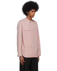 Jil Sander Pink Cotton Poplin Shirt