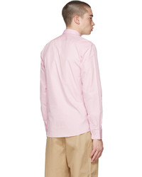 MAISON KITSUNÉ Pink Fox Head Embroidery Classic Shirt