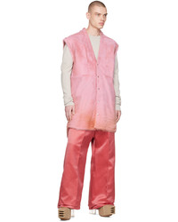 Rick Owens Pink Jumbo Cutout Shirt