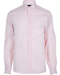 River Island Pink Slim Fit Shirt
