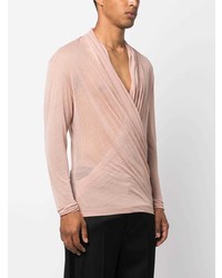 Saint Laurent Semi Sheer Wrap Shirt