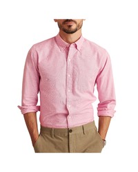 Bonobos Slim Fit Stretch Oxford Shirt In Solid Oxford Wild Rose At Nordstrom