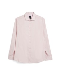 River Island Solid Button Up Shirt In Light Pink At Nordstrom
