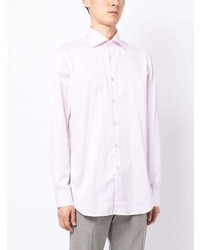 Kiton Spread Collar Cotton Shirt