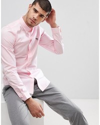 PS Paul Smith Tailored Fit Zebra Logo Shirt In Pink