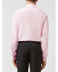 Topman Pink Long Sleeve Dress Shirt