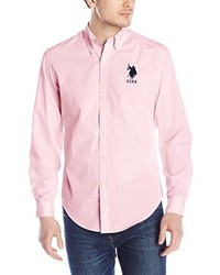 U.S. Polo Assn. Slim Fit Striped Oxford Button Down Shirt