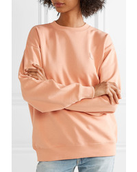 Acne Studios Forba Face Appliqud Cotton Jersey Sweatshirt