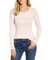 Caslon Long Sleeve Scoop Neck Cotton Tee