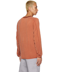 Jacquemus Orange Crewneck Long Sleeve T Shirt