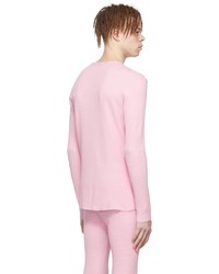 ERL Pink Cotton Long Sleeve T Shirt