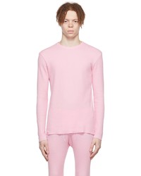 ERL Pink Cotton Long Sleeve T Shirt