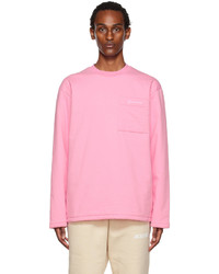 Jacquemus Pink Le Papier Le T Shirt Bricciola Long Sleeve T Shirt