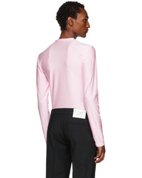 Coperni Pink Sculptural Long Sleeve T Shirt