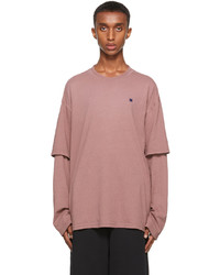 Acne Studios Purple Layered Look T Shirt