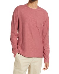 Vince Single Pocket Long Sleeve T Shirt In Wild Barberry At Nordstrom