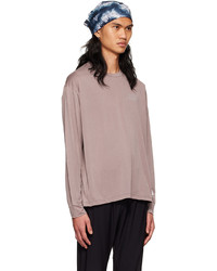 Satisfy Taupe Polyester T Shirt