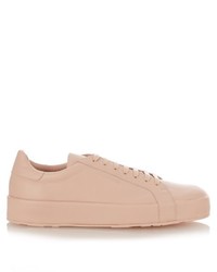 Jil Sander Low Top Leather Trainers
