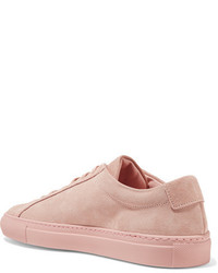 Common Projects Original Achilles Suede Sneakers Pastel Pink