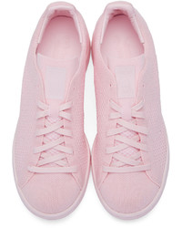 adidas Originals Pink Primeknit Stan Smith Sneakers